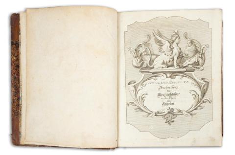 Pococke, Richard: Beschreibung des Morgenlandes und einiger anderer Länder. I-II. (von III.)  Erlangen, 1791. Waltherschen Buchhandlung. 