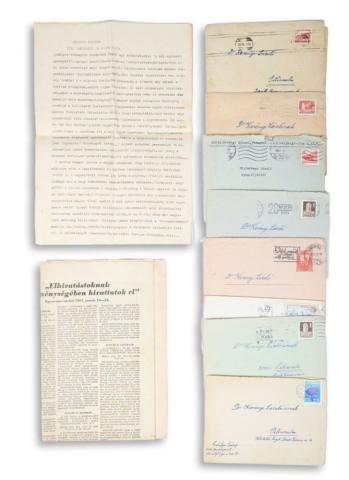 Erdélyi József hagyatékából: versek, grafikák és kiterjedt levelezés Kerényi Lászlóval, Bölöni György, Erdei Ferenc, Földeák János és Ortutay Gyula soraival  Budapest, 1938-1979. 