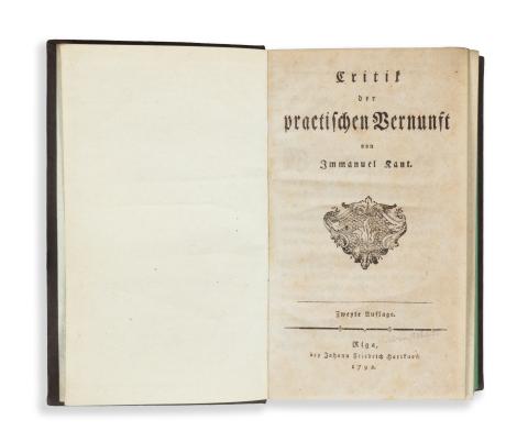 Kant, Immanuel: Kritik der praktischen Vernunft von -.-  Riga, 1792. Johann Friedrich Hartknoch. 