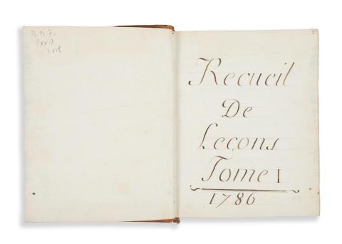 Recueil de leçons. Tome I-II.   1786 