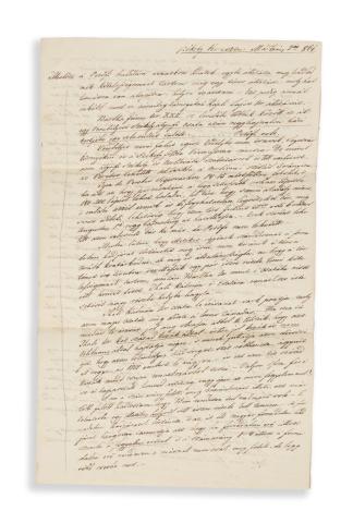 Lengyel József levele Petőfi halálával kapcsolatosan  Székely Keresztúr, 1861. Mártzius 2-án  