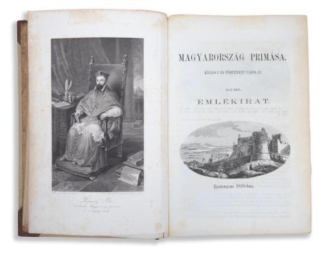 Török János: Magyarország primása (Pauler Tivadarnak dedikált példány!)  Pest, 1859. Laufer és Stolp. 