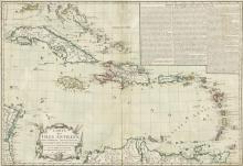 Brion de la Tour, Louis: Carte des Isles Antilles dans L'Amérique Septentrionale... 1782 Párizs